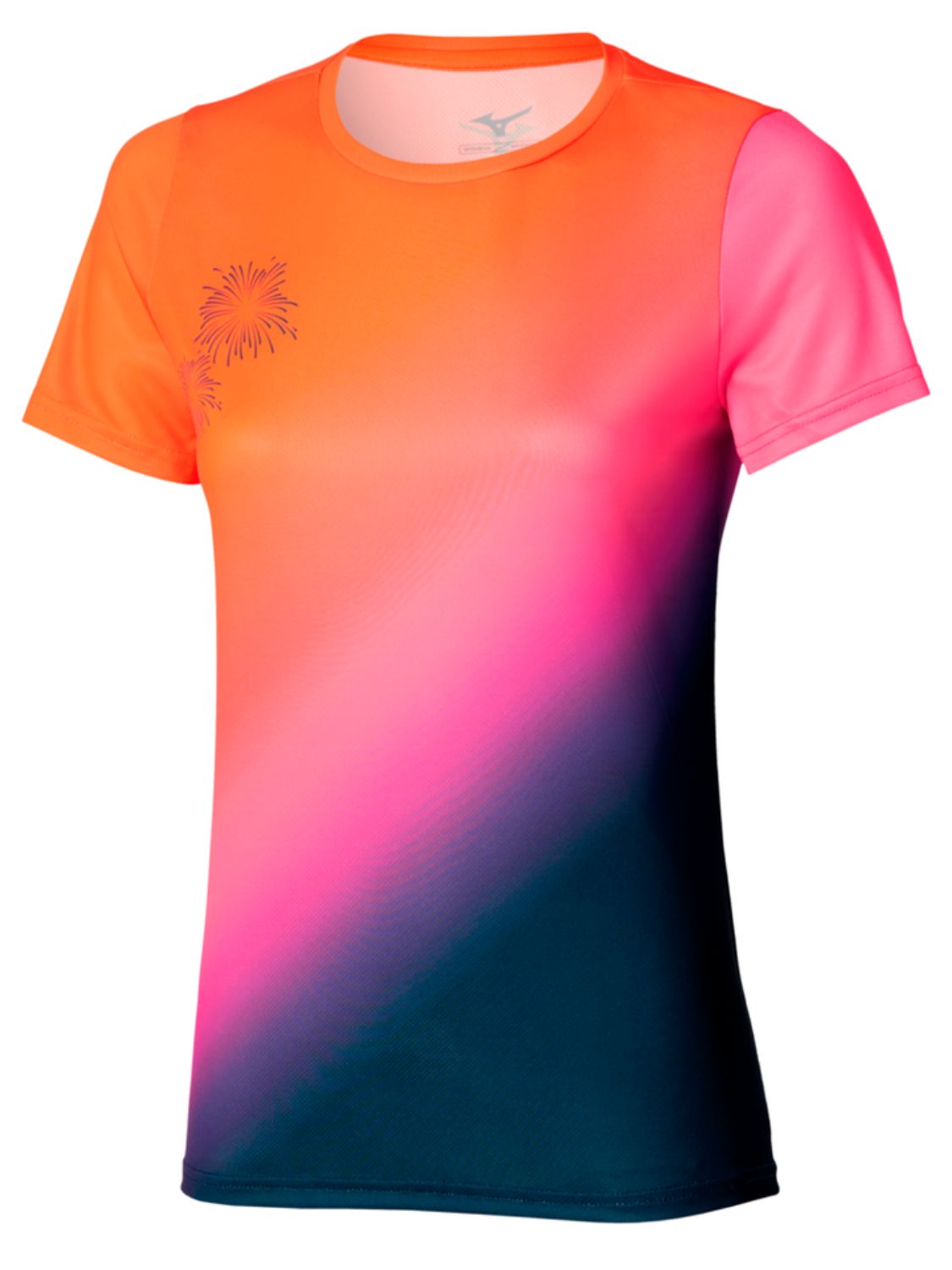 T-shirt running Summer Pack Wos MIZUNO Donna - Nero