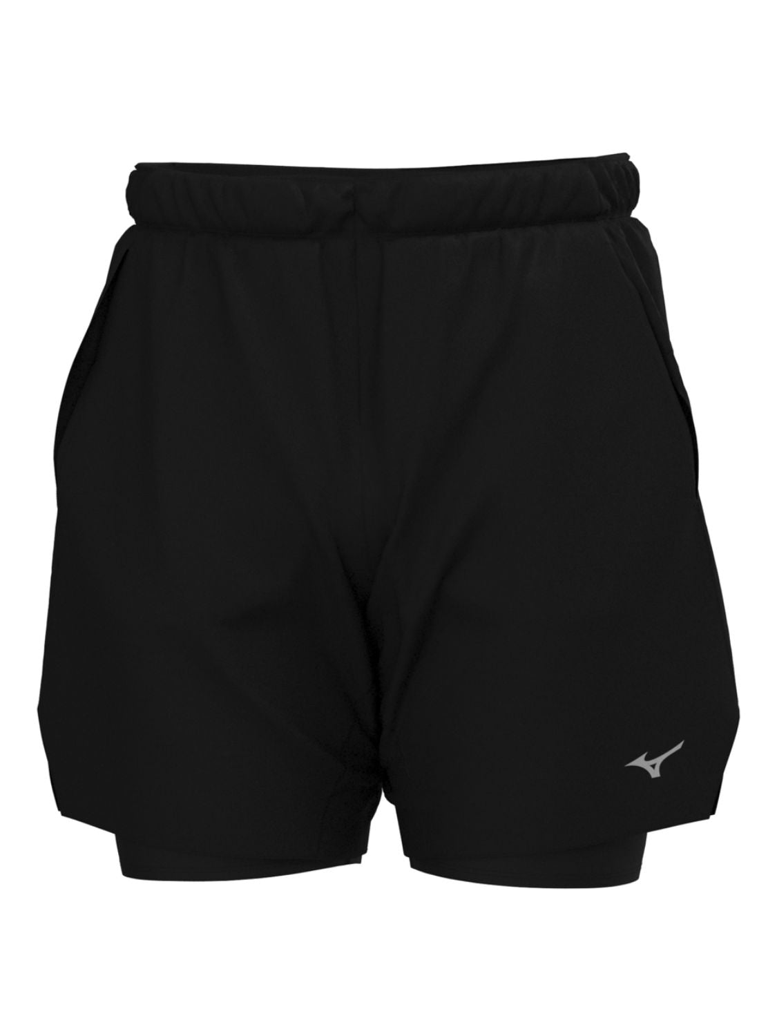 Shorts running Core 7.5 2In1 MIZUNO Uomo - Nero