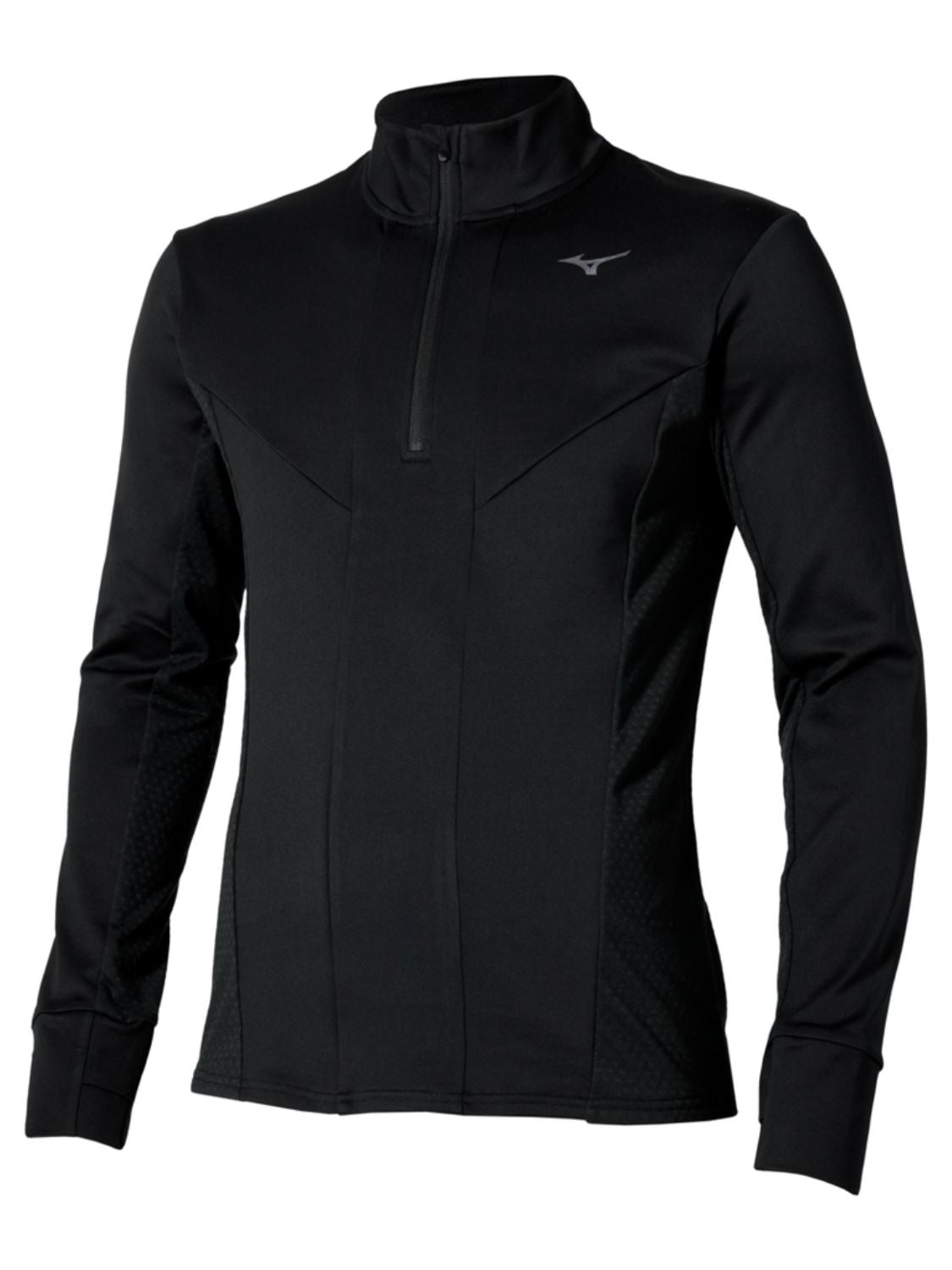 Maglia running Active Half Zip Long Sleeve MIZUNO Uomo - Nero
