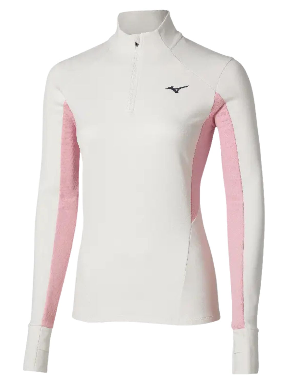 Maglia running Active Half zip Long Sleeve Wos MIZUNO Donna - Bianco