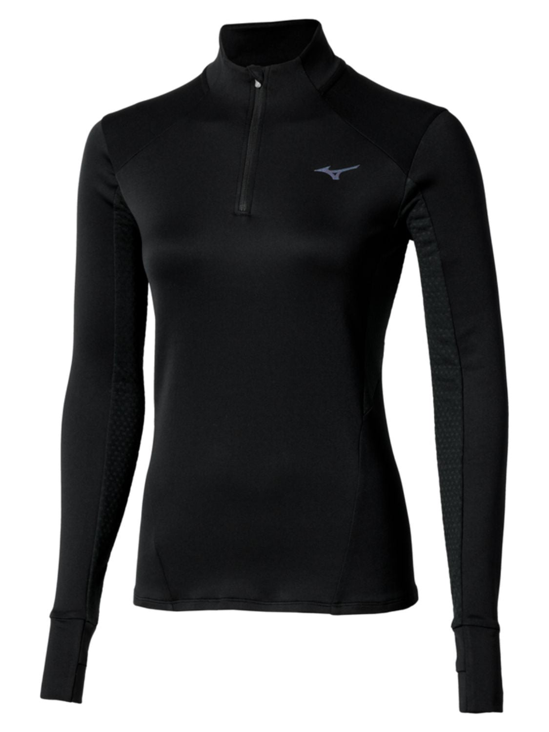 Maglia running Active Half zip Long Sleeve Wos MIZUNO Donna - Nero