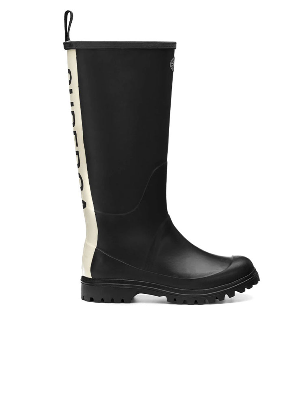 Stivale W.799 Rubber Boots Lettering SUPERGA Donna - Nero