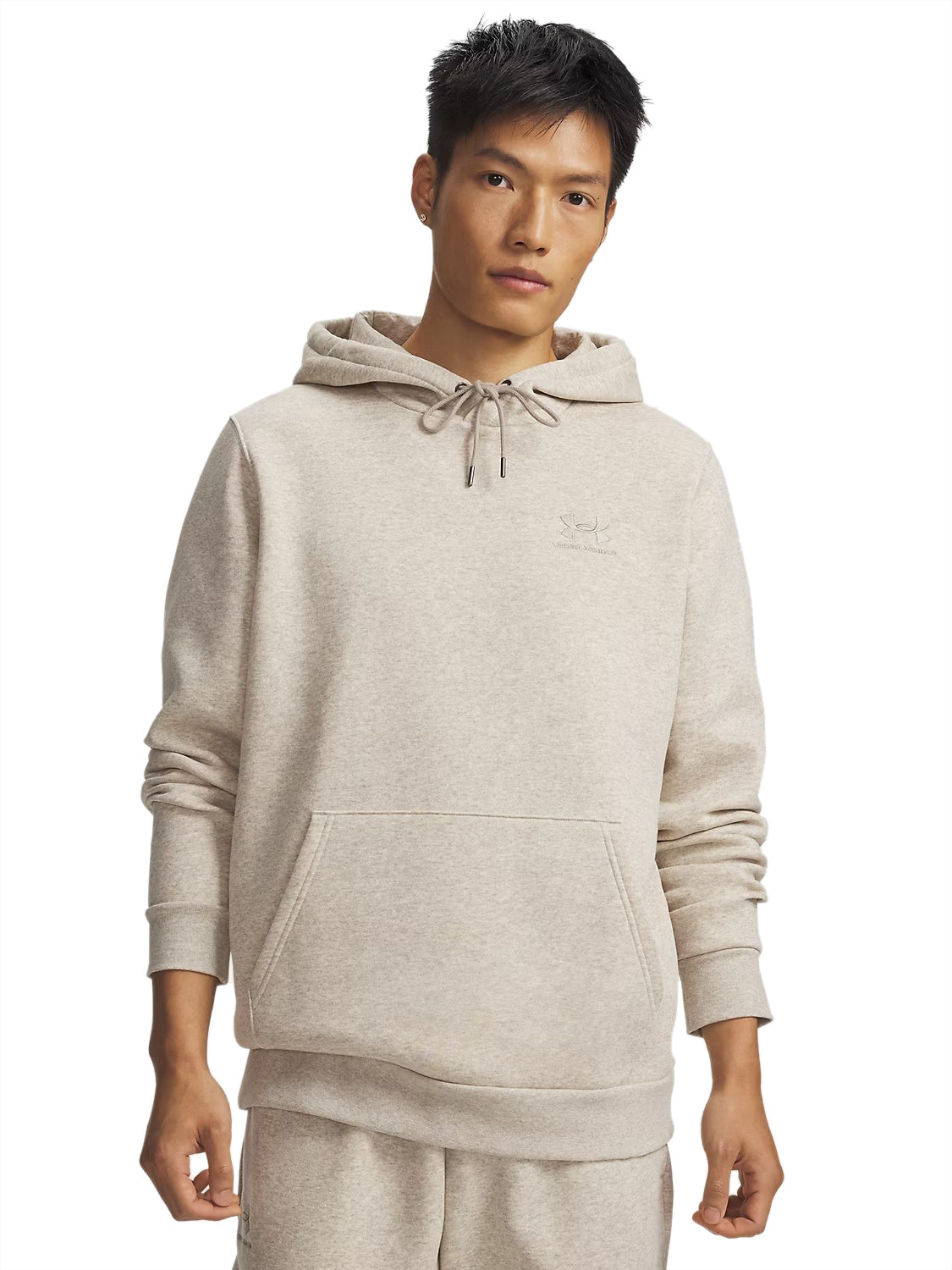 Felpa Icon Fleece Hoodie UNDER ARMOUR Uomo - Beige