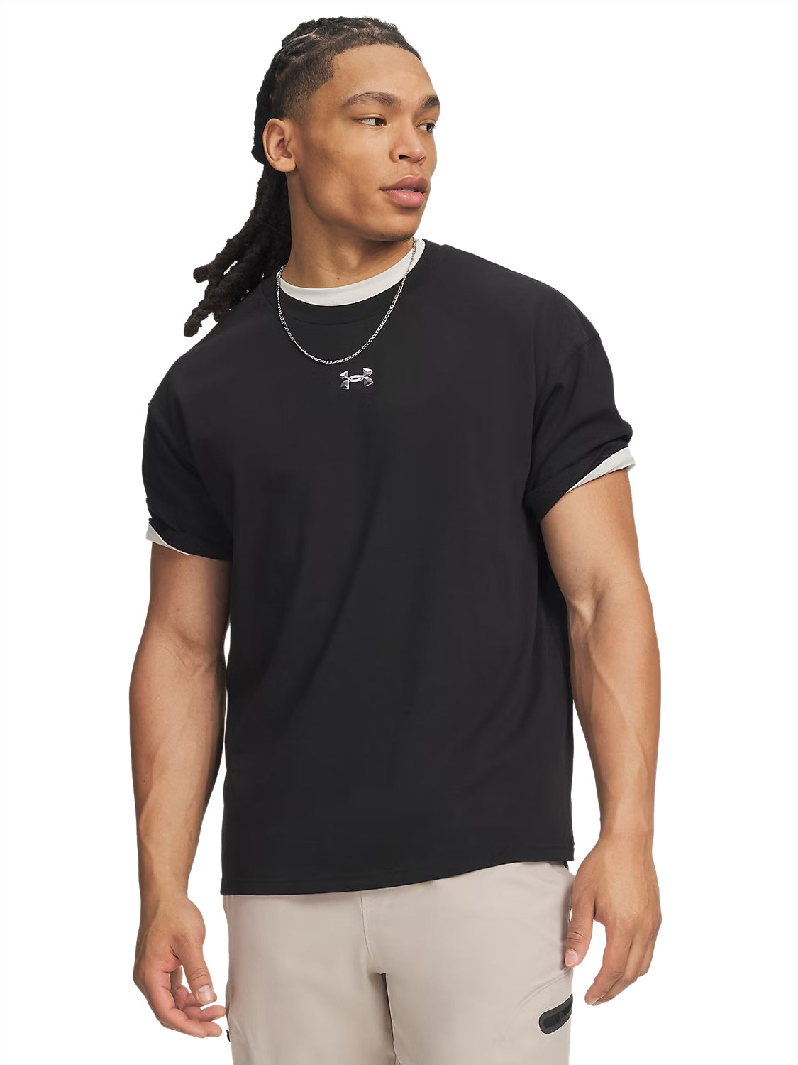 T-shirt Metal Logo UNDER ARMOUR Uomo - Nero
