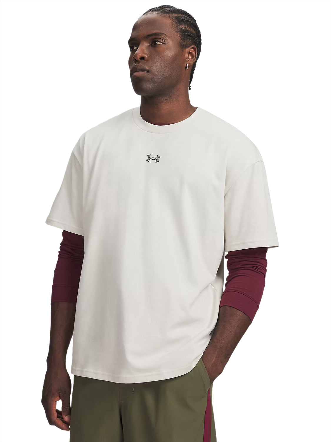 T-shirt Metal Logo UNDER ARMOUR Uomo - Bianco