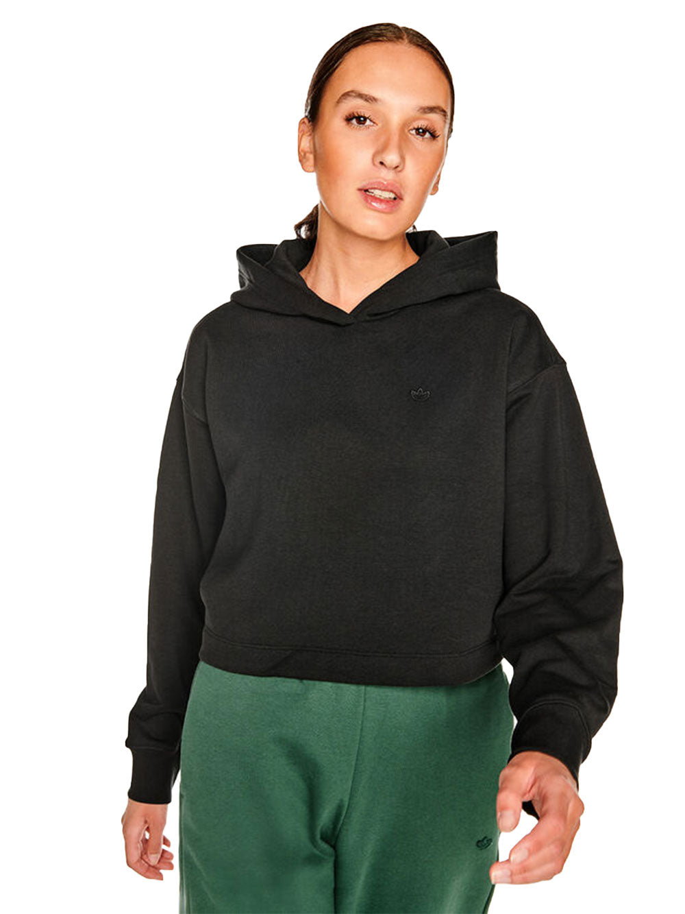 Felpa ADIDAS Donna HOODIE Nero