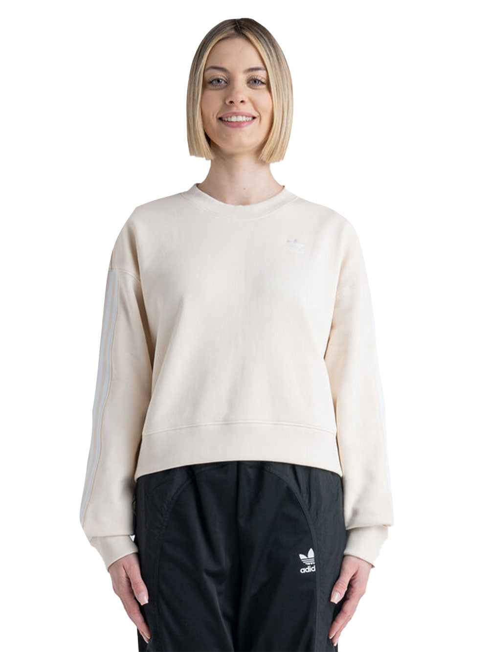 Maglione ADIDAS Donna SWEATSHIRT Beige
