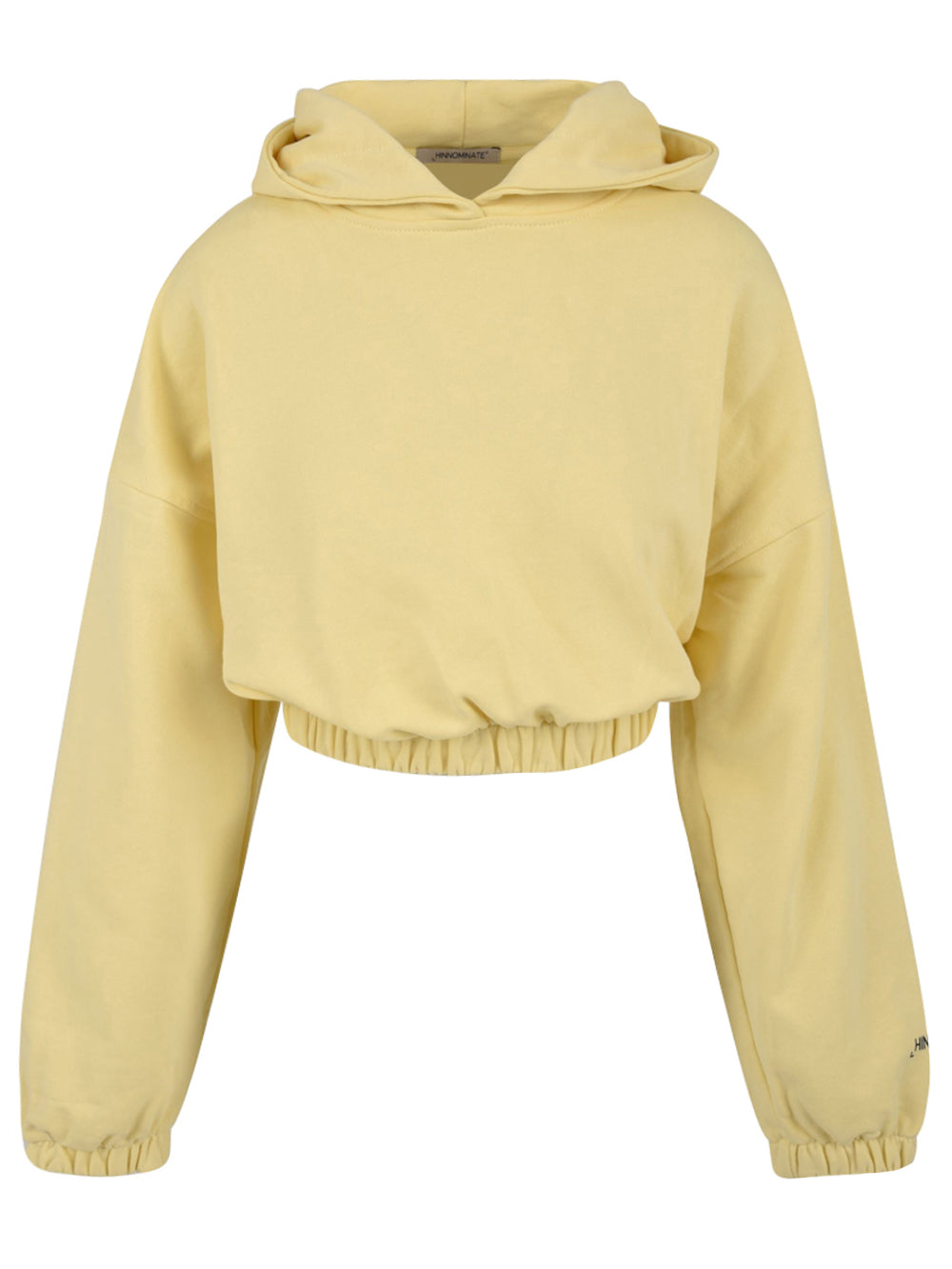 Felpa Donna corta con cappuccio Giallo