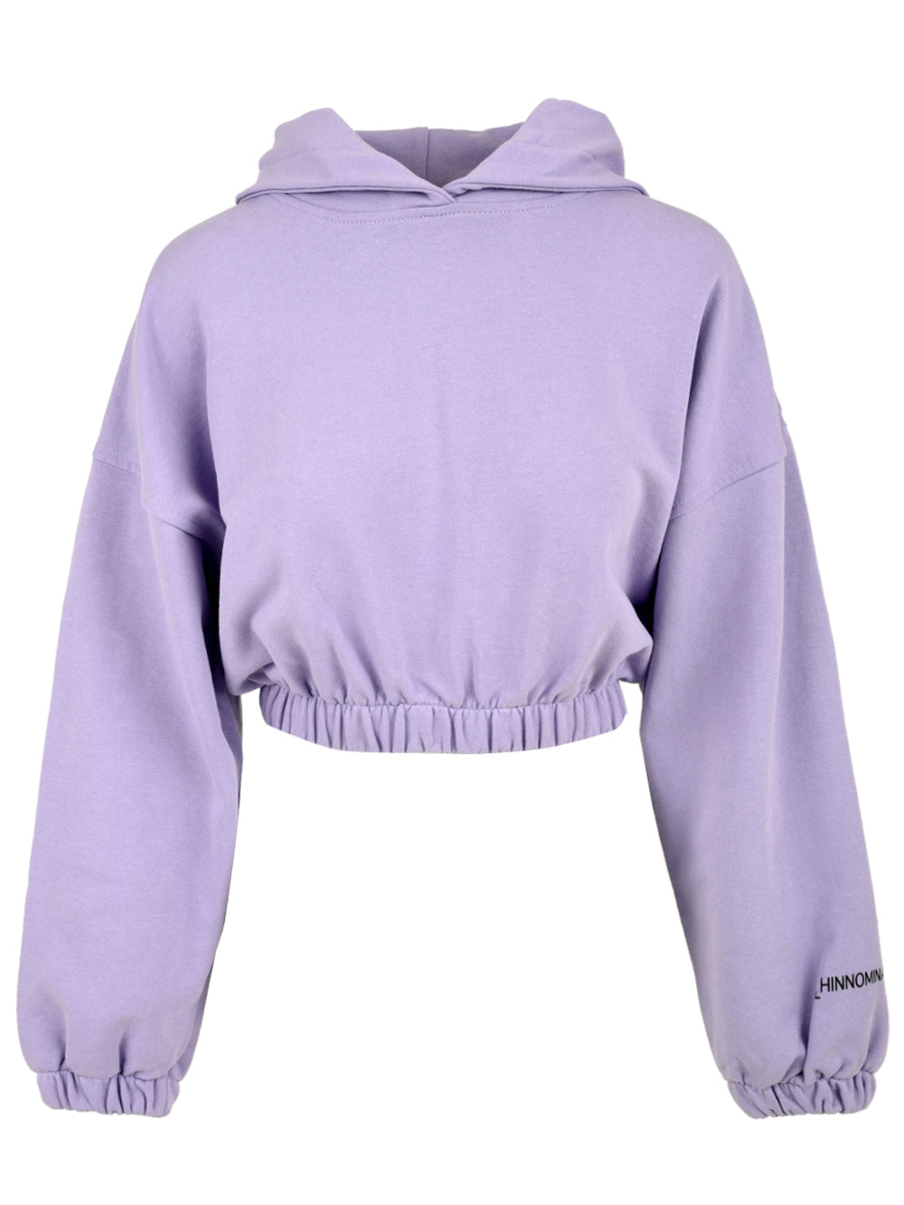 Felpa Donna corta con cappuccio Lilla