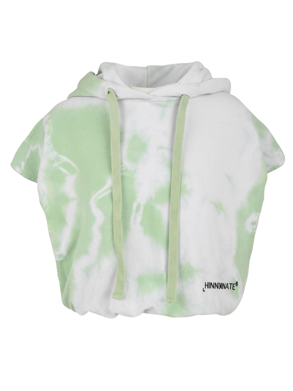 Felpa Donna smanicata tie & die verde