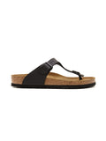 Sandalo Unisex Nero Gizeh in sughero