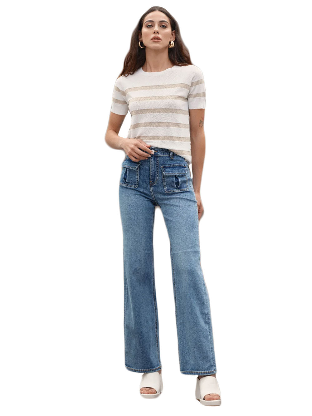 T-shirt WHITE WISE Donna WW28056 Bianco