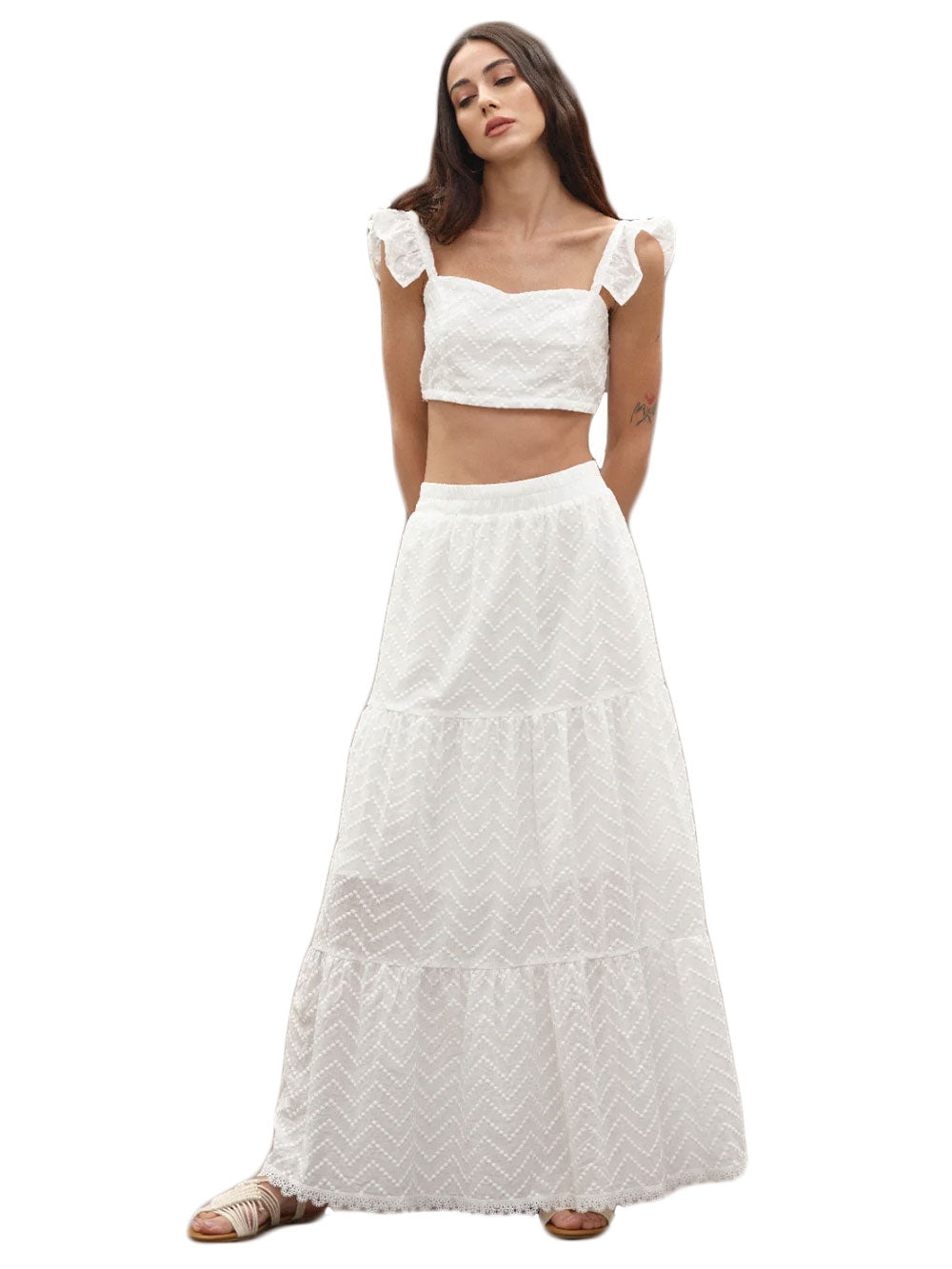 Gonna WHITE WISE Donna WW28214 Bianco