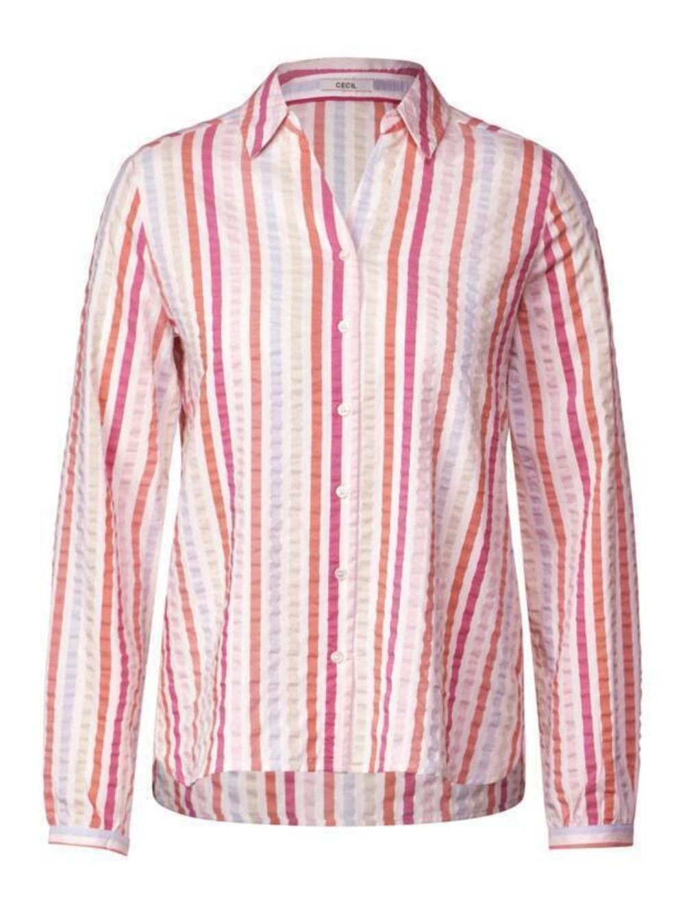 Blusa Donna con colletto classico Rosa