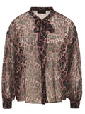 Camicia Donna con fiocco sul collo