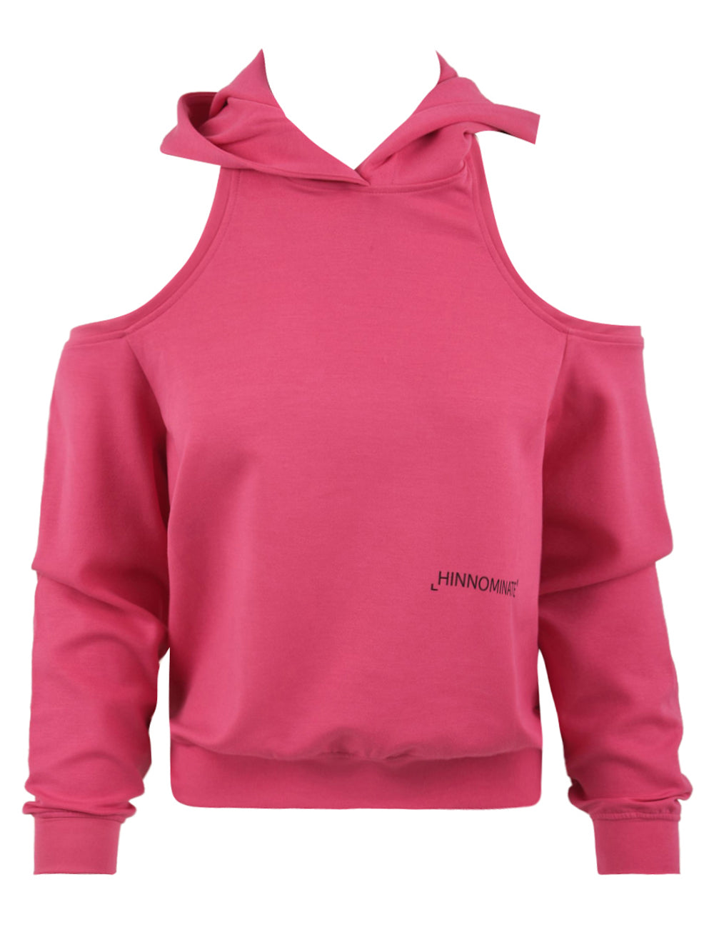 Felpa donna fucsia con spalle scoperte Hinnominate