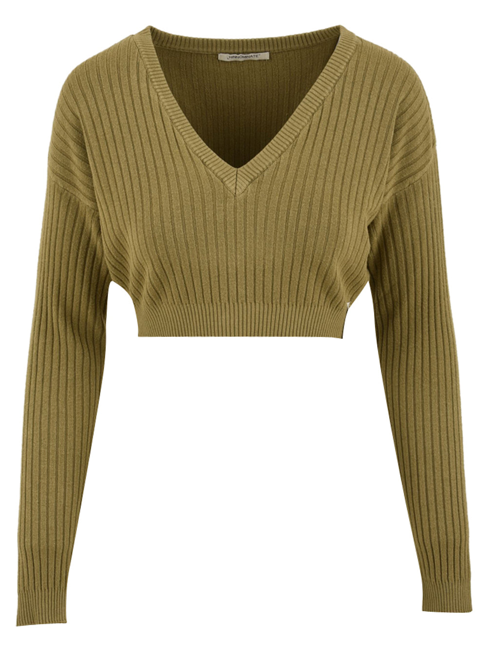 Maglia Donna cropped a costine