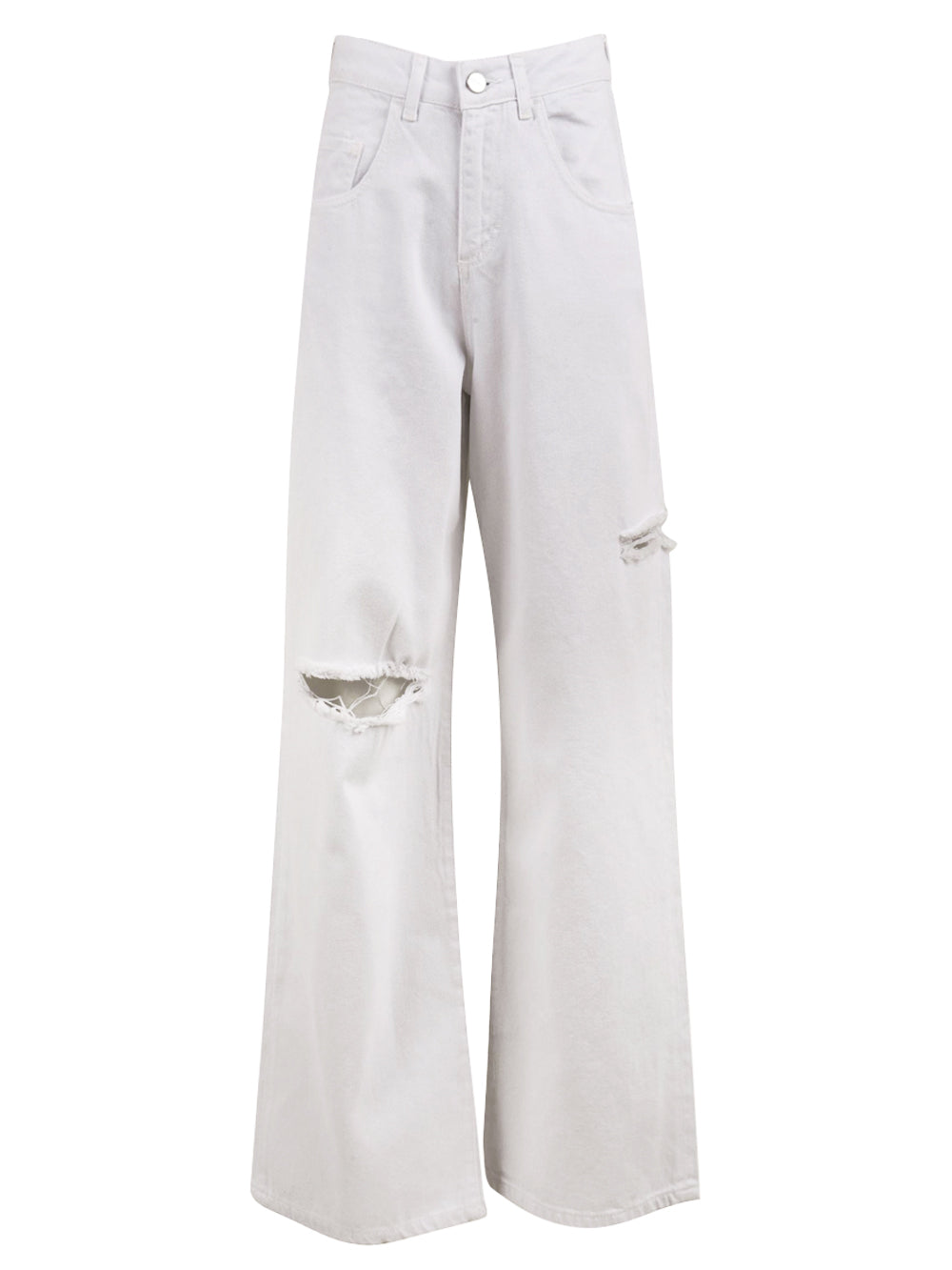 Pantalone Donna con strappi all over
