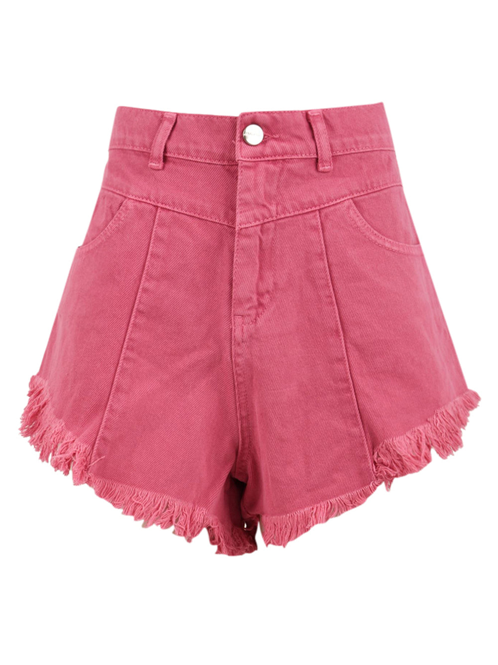Shorts Donna con bordo sfrangiato