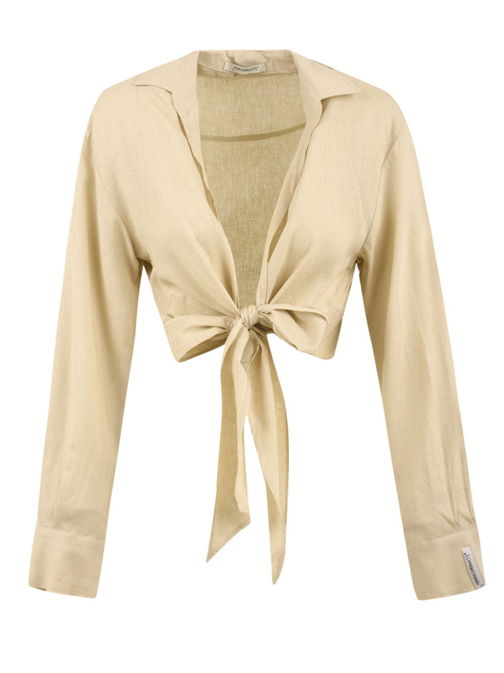 Camicia Donna crop con nodo