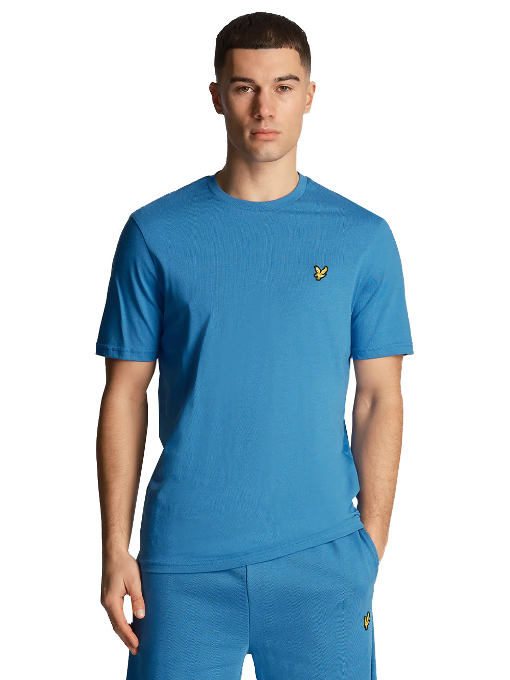 T-shirt Uomo modello Essential Plain Blu primavera