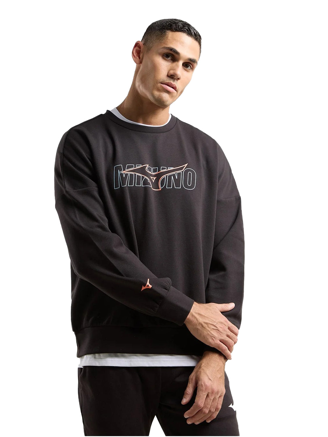 Felpa sportswear girocollo MIZUNO Uomo - Nero
