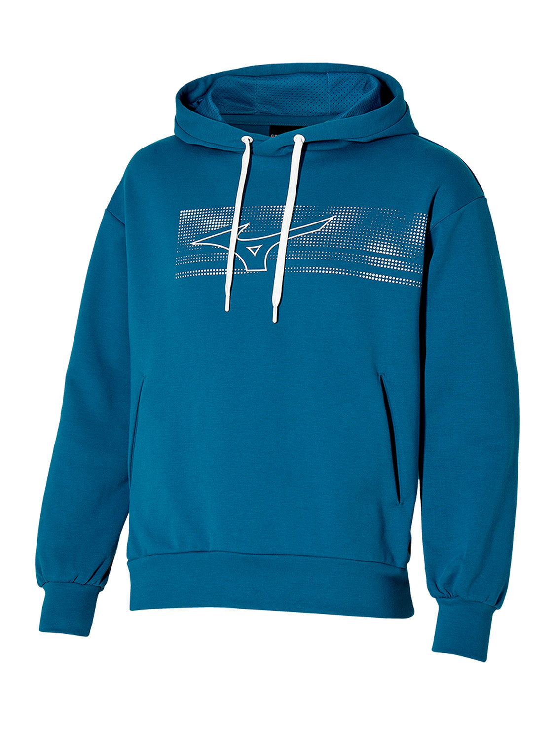 Felpa sportswear con cappuccio MIZUNO Uomo - Blue
