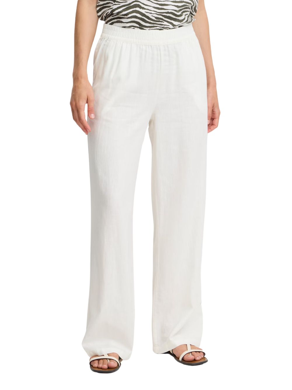 Pantalone Byfalakka Long B.YOUNG Donna - Bianco