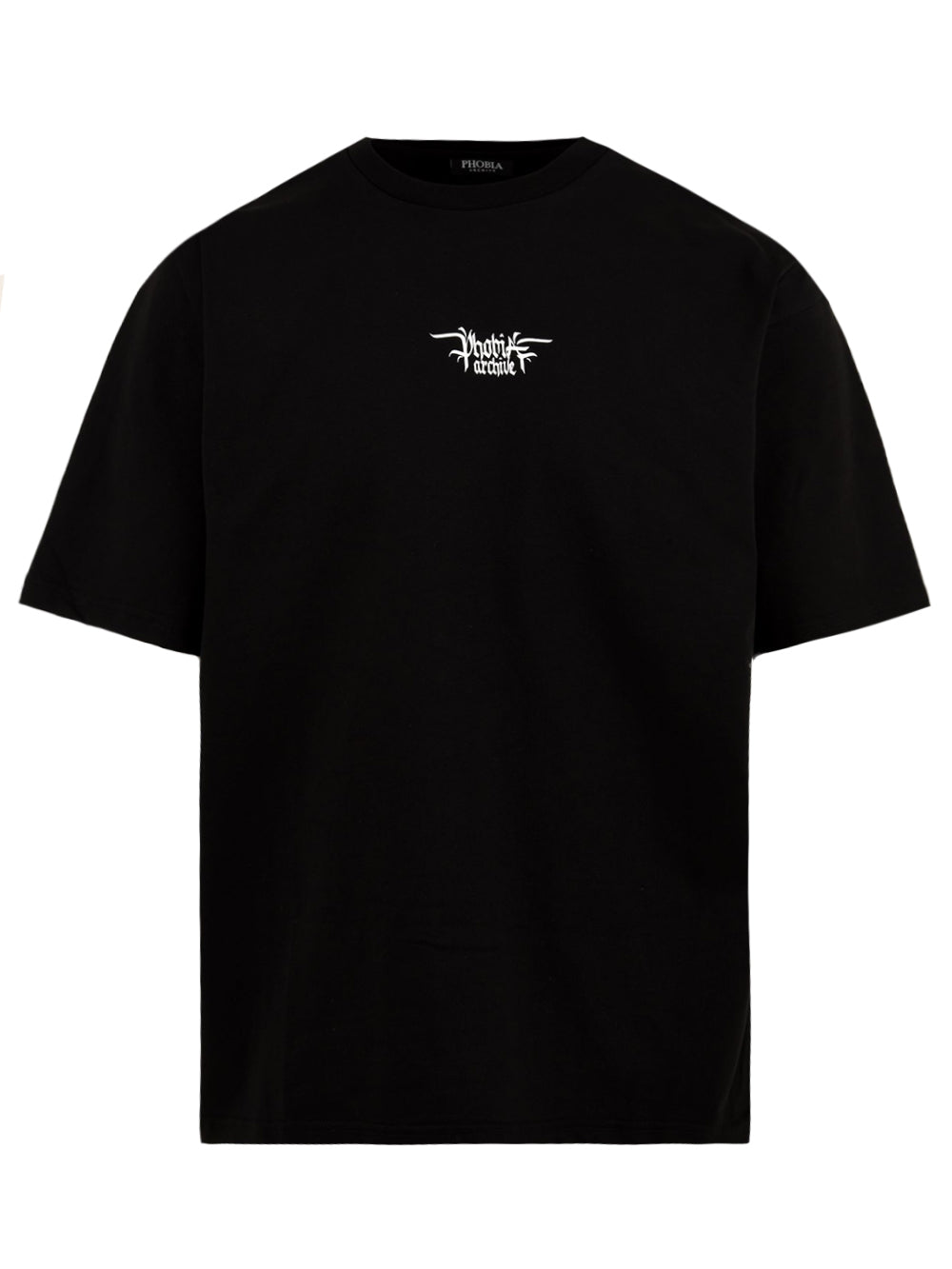 T-shirt front logo skull PHOBIA Uomo - Nero