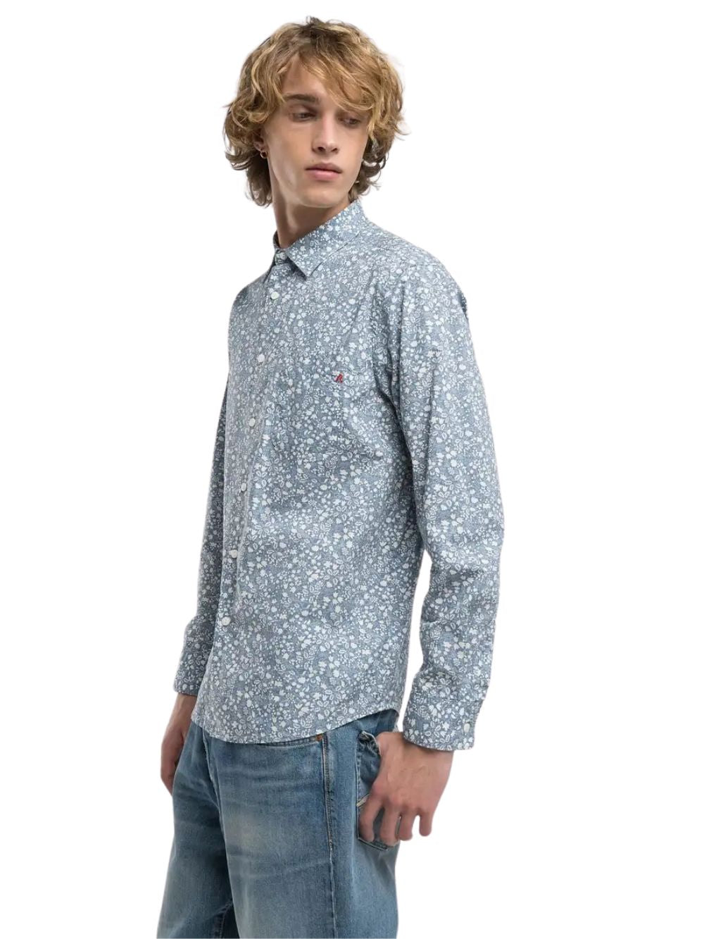 Camicia floreale REPLAY Uomo - Blue