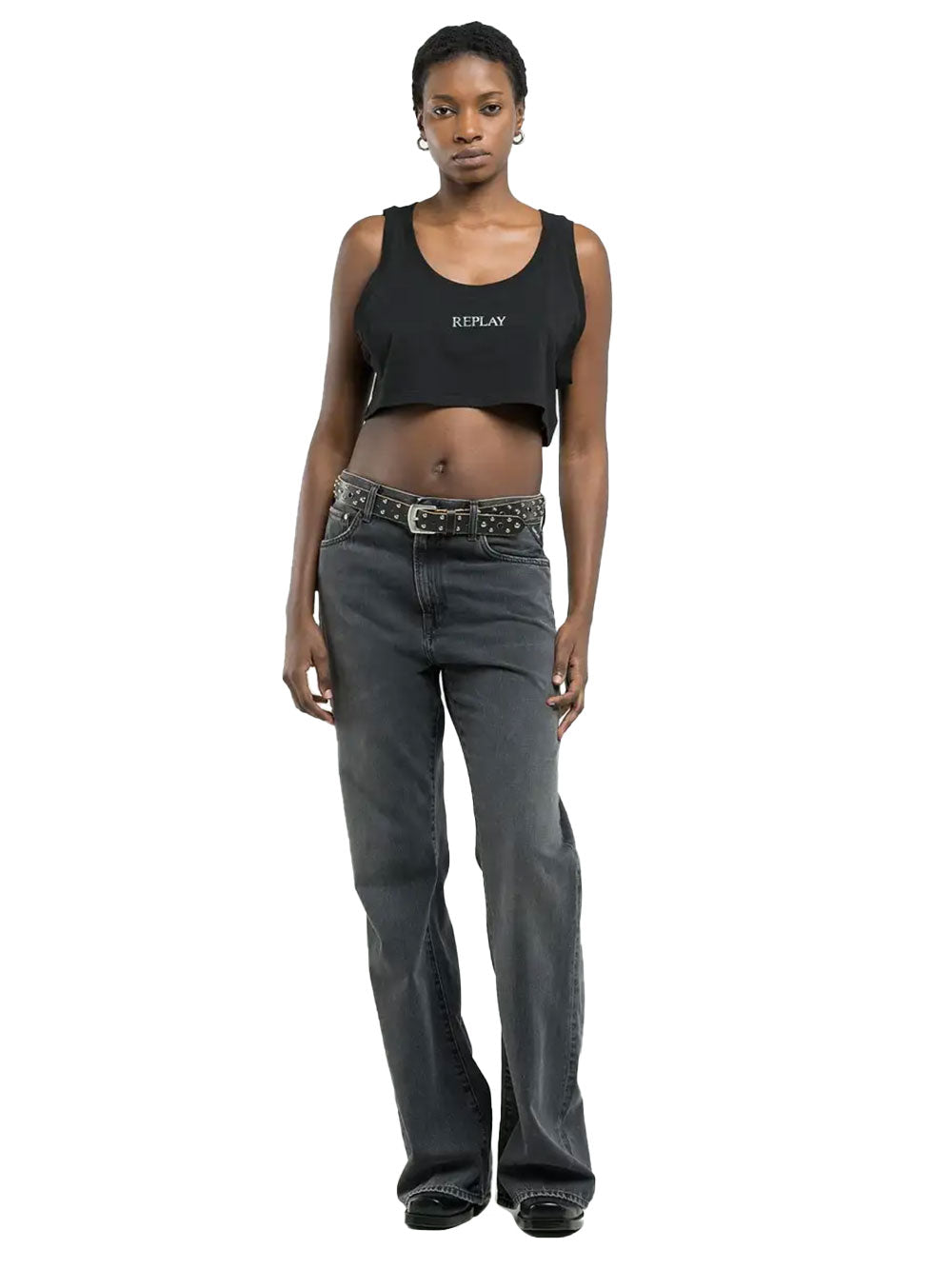 Top REPLAY Donna - Nero