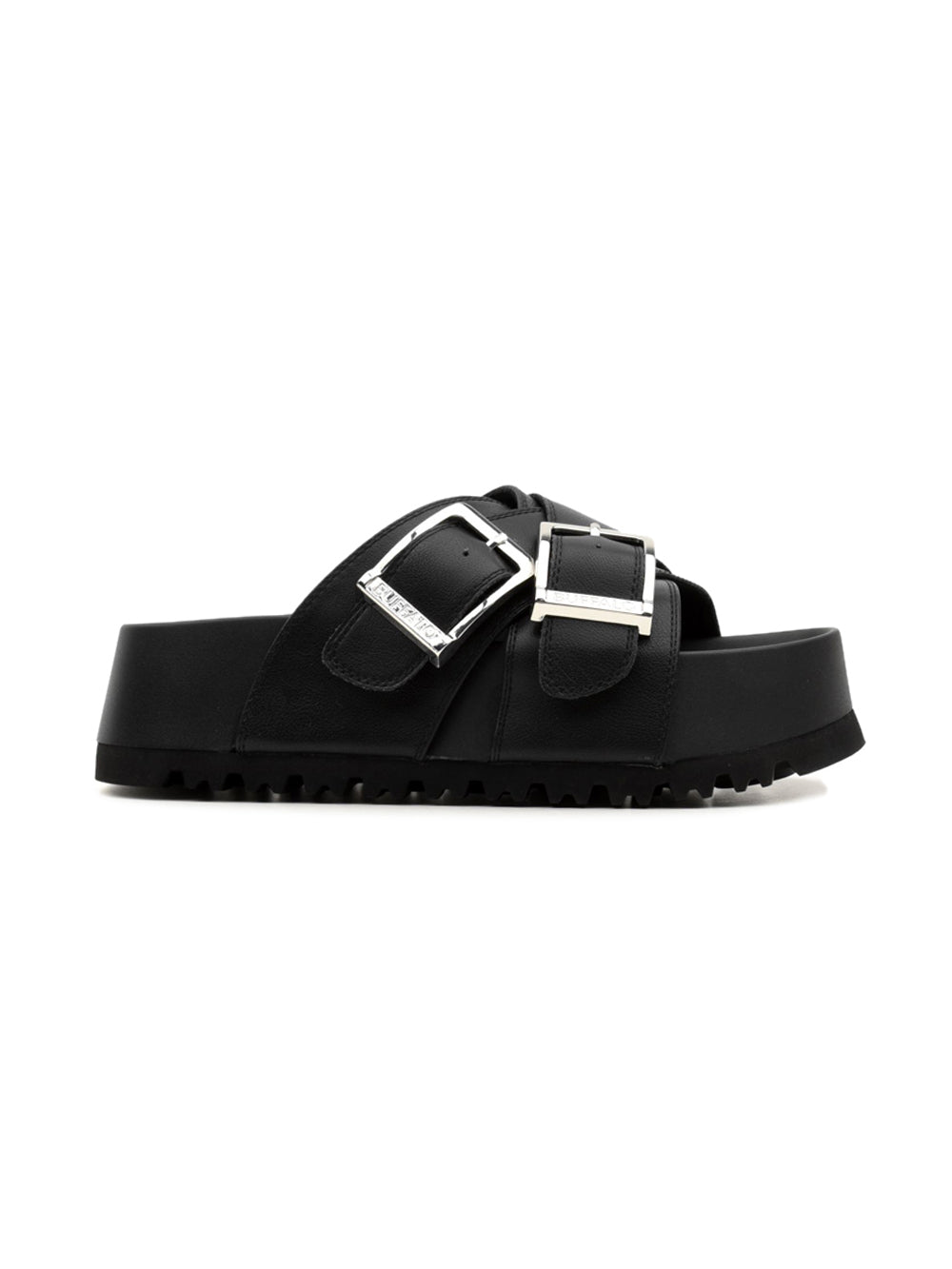 Ciabatta Jane Cross BUFFALO Donna - Nero
