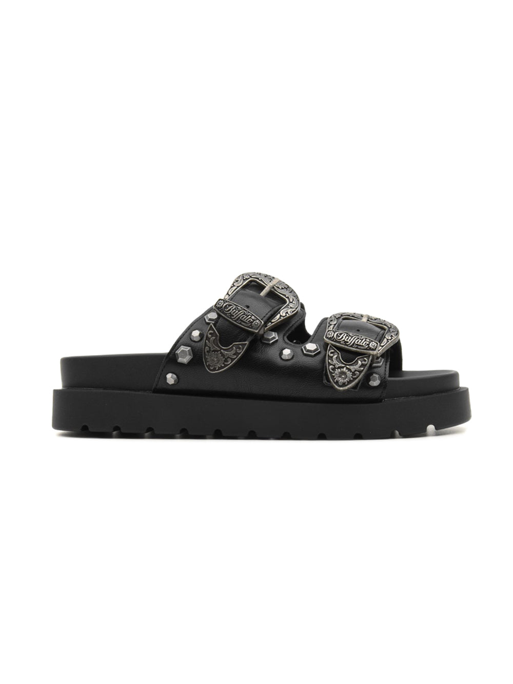 Ciabatta Raya Ari West BUFFALO Donna - Nero