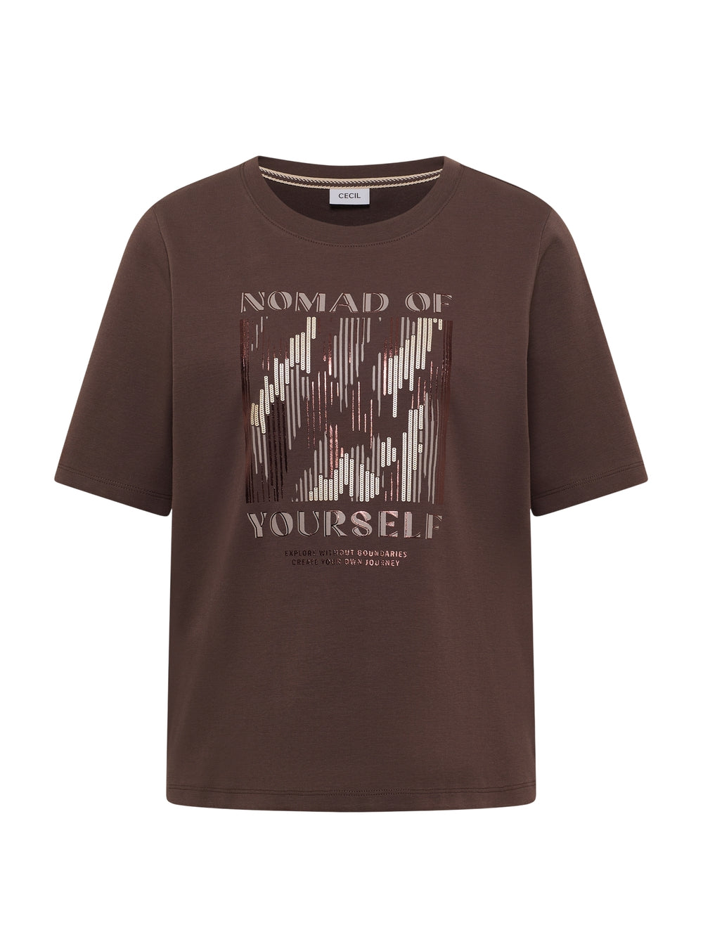 T-shirt CECIL Donna - Marrone