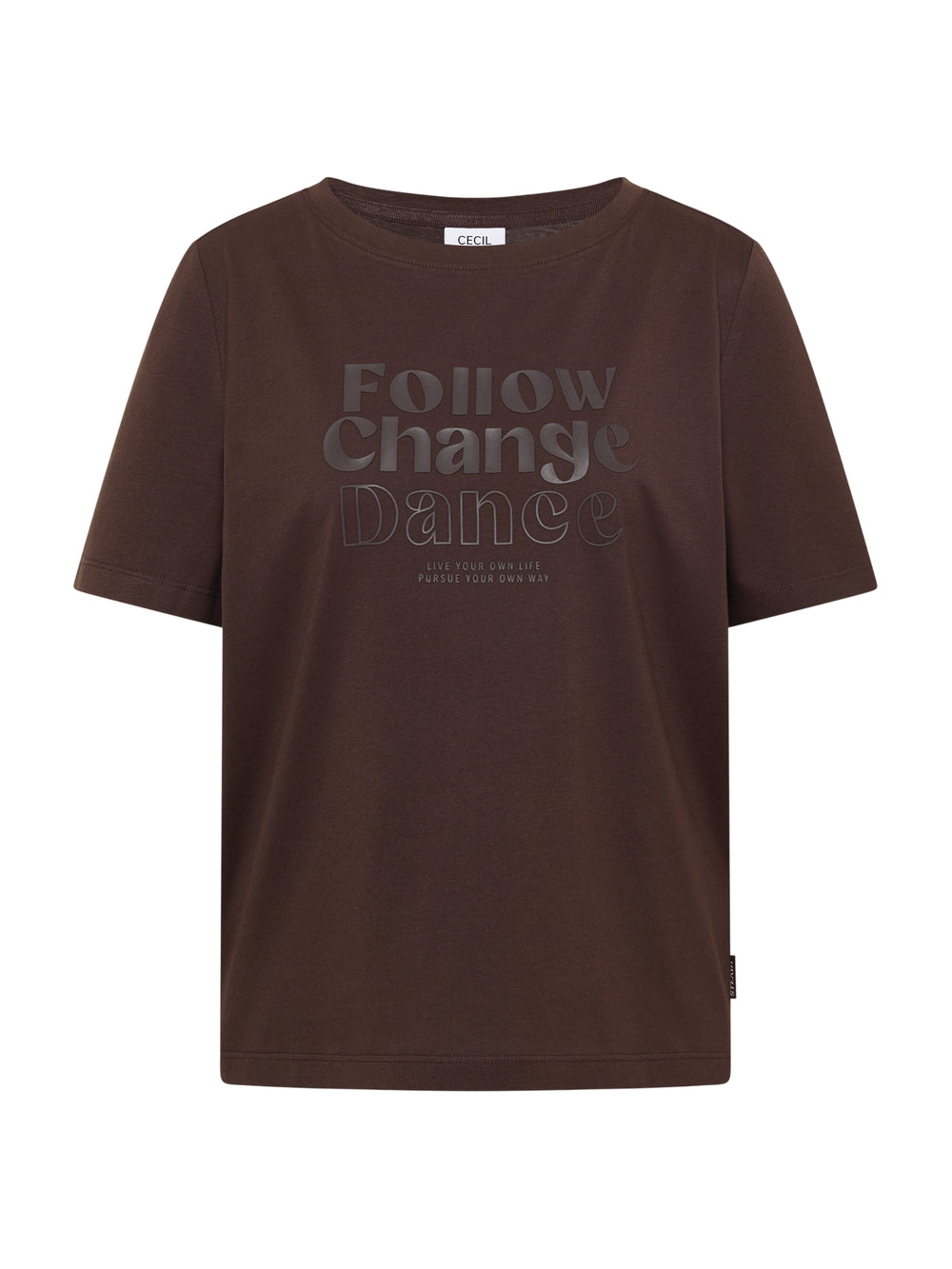 T-shirt CECIL Donna - Marrone