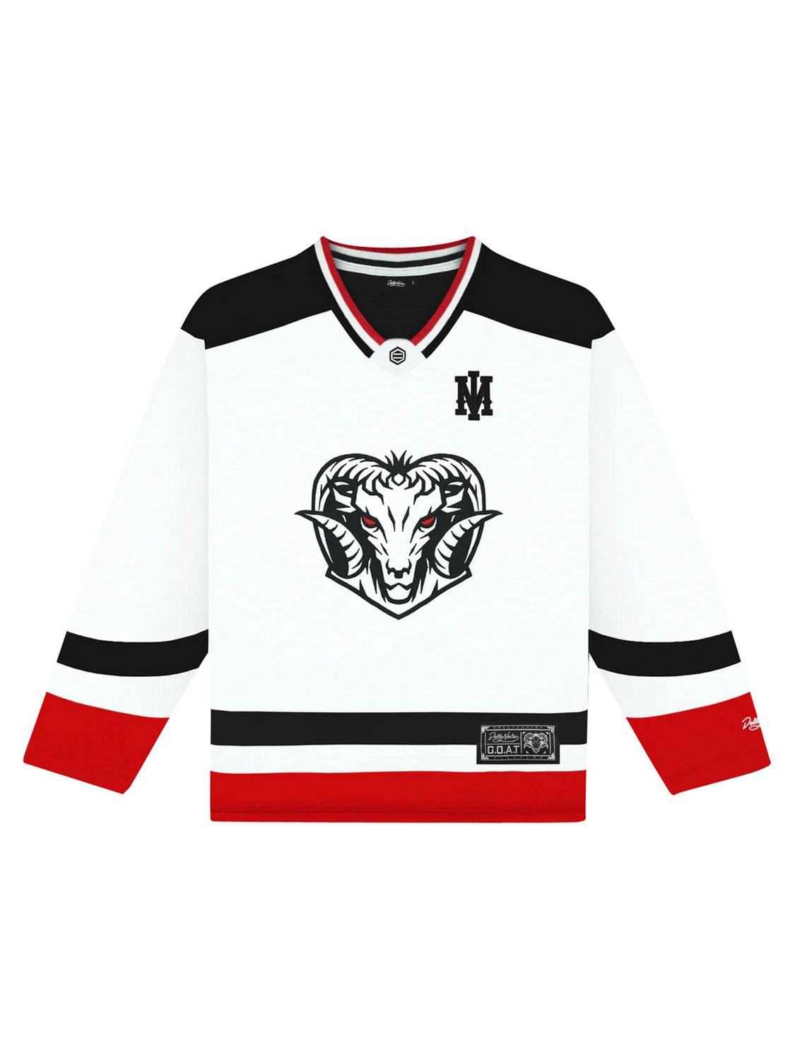 T-shirt Goat Hockey DOLLY NOIRE Unisex - Bianco