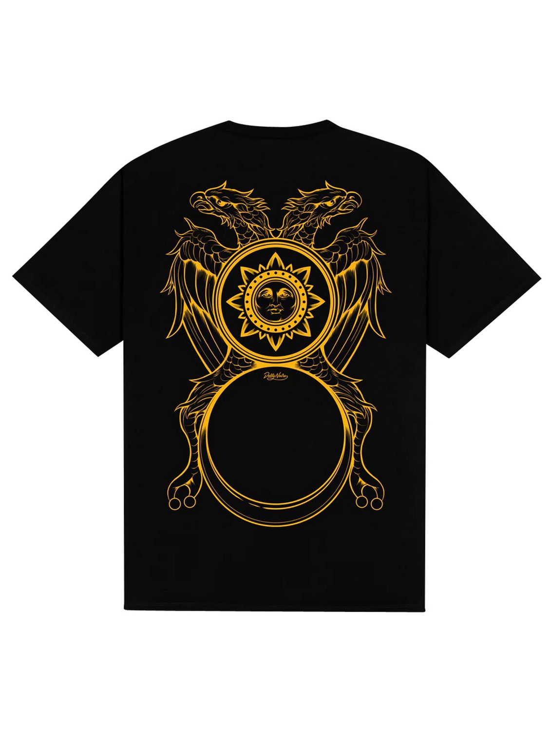T-shirt Asso di Denari outline DOLLY NOIRE Uomo - Nero