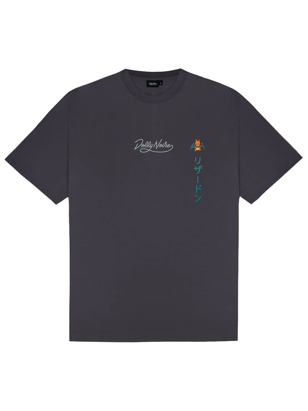 T-shirt Charizard Evolution DOLLY NOIRE Unisex - Grigio