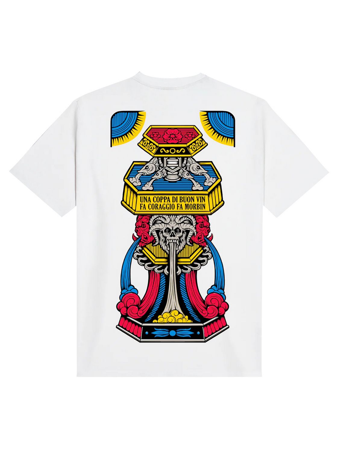 T-shirt Asso di Coppe feat. Marza Triestine DOLLY NOIRE Uomo - Bianco