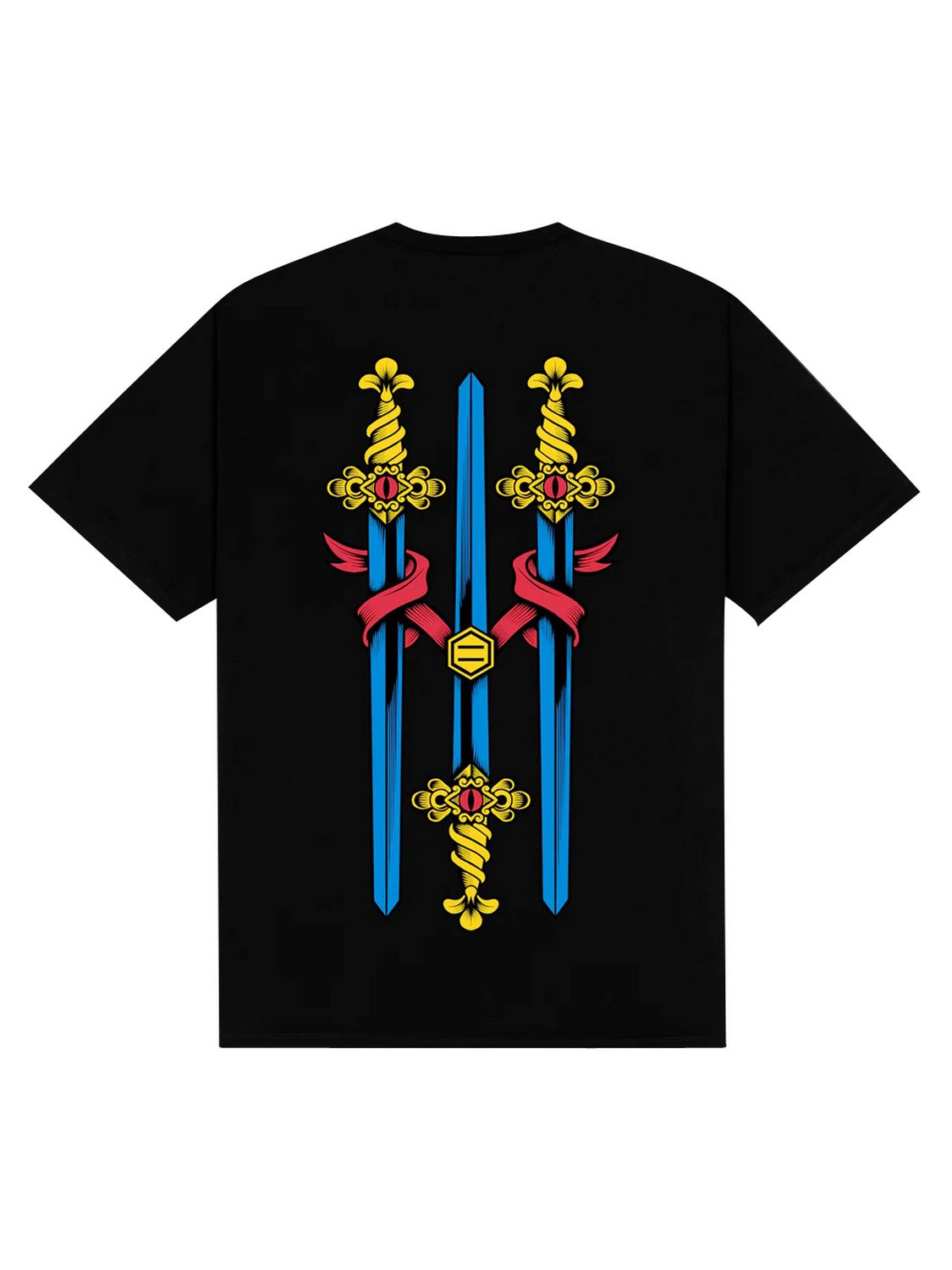 T-shirt Tre di Spade Napoletane DOLLY NOIRE Uomo - Nero