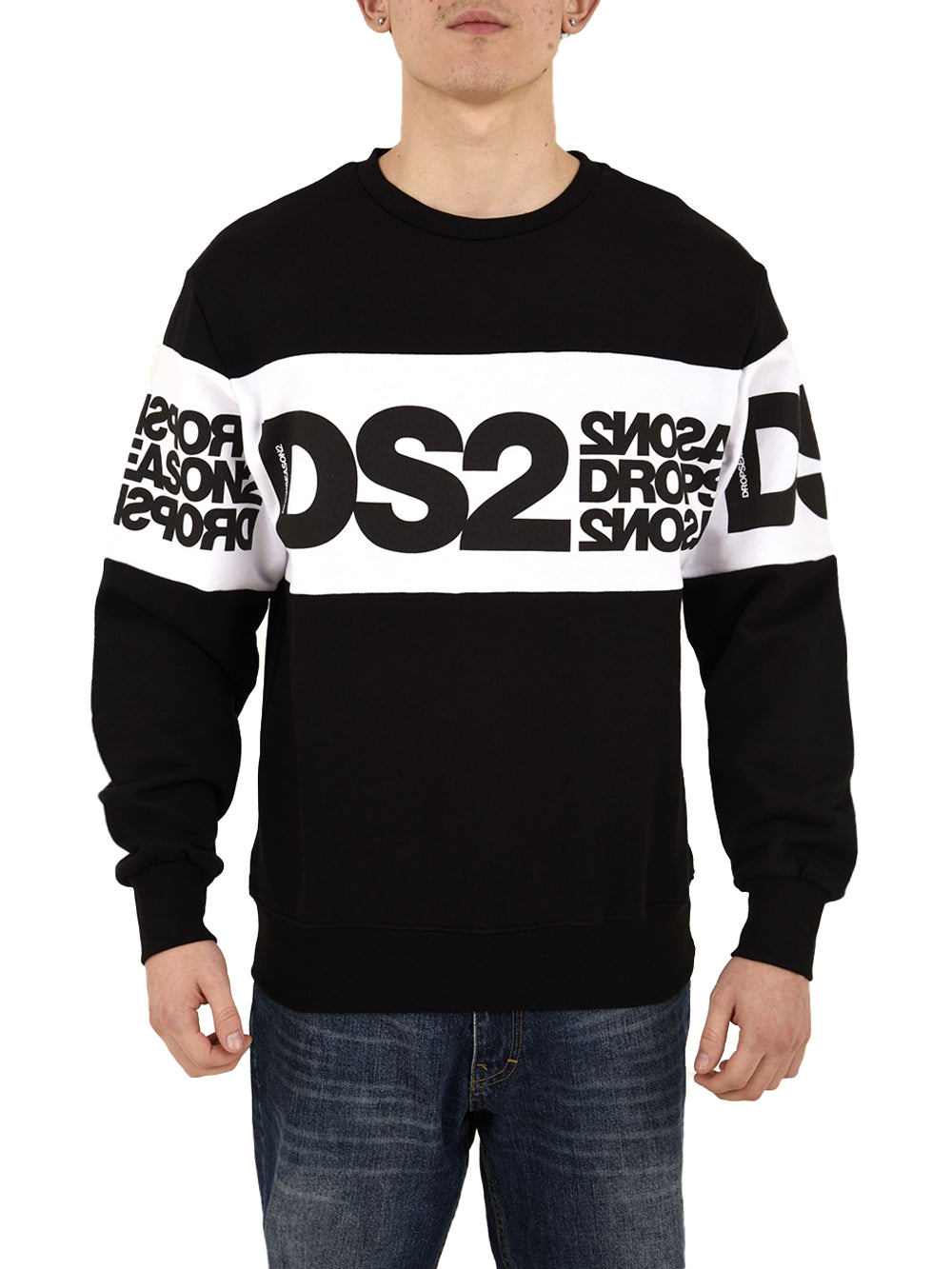 Felpa girocollo DROP SEASON 2 Uomo - Nero