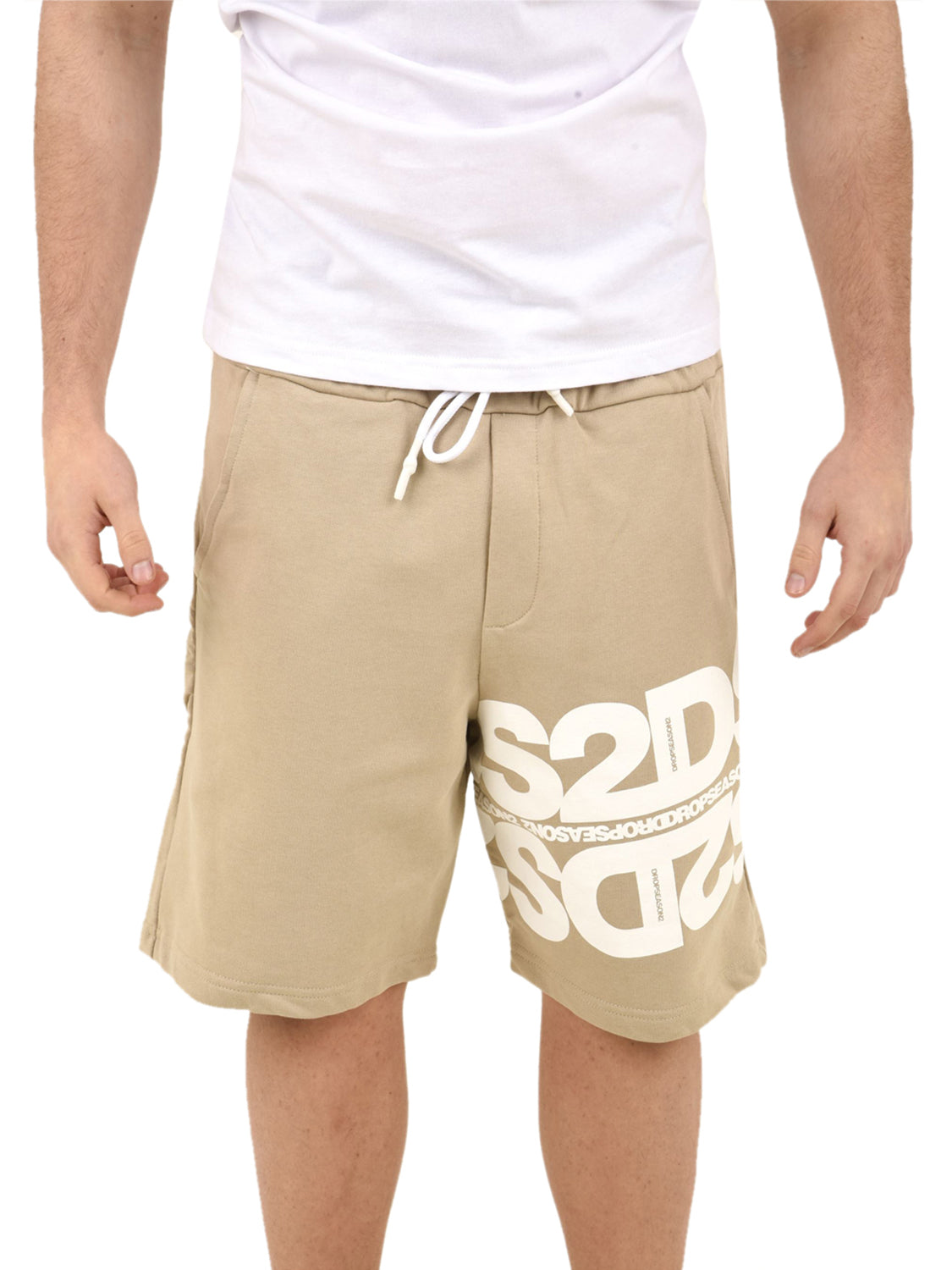 Shorts in felpa DROP SEASON 2 Uomo - Beige