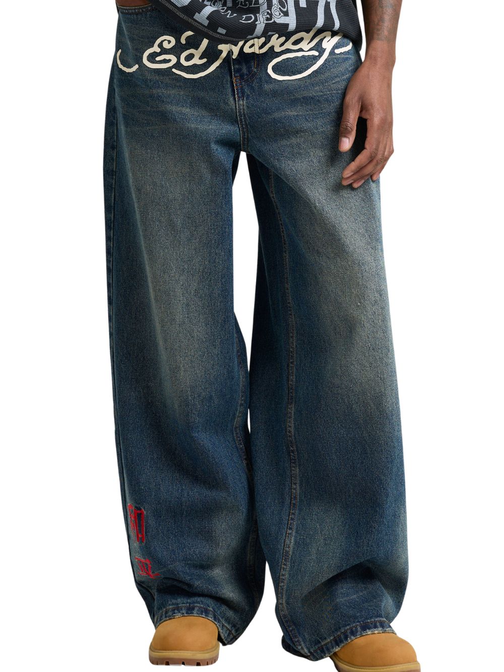 Jeans Tattoo city tiger xxtra fit ED HARDY Uomo - Blue