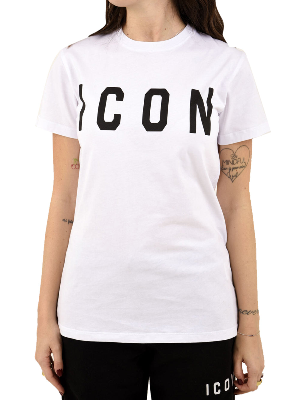T-shirt con logo grande ICON Donna - Bianco
