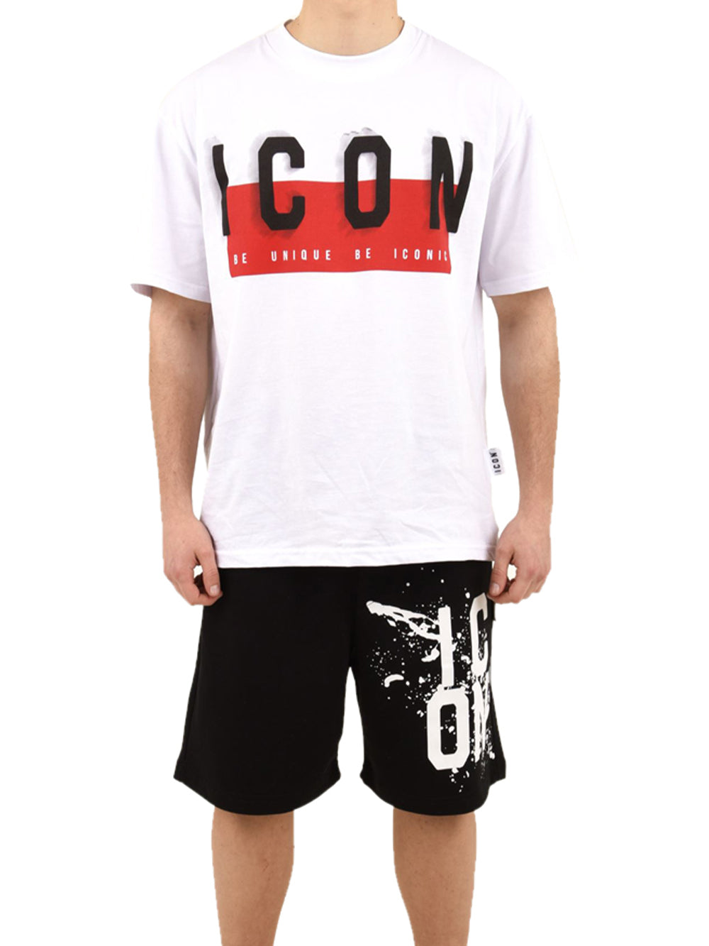 Shorts con logo new splash ICON Uomo - Nero