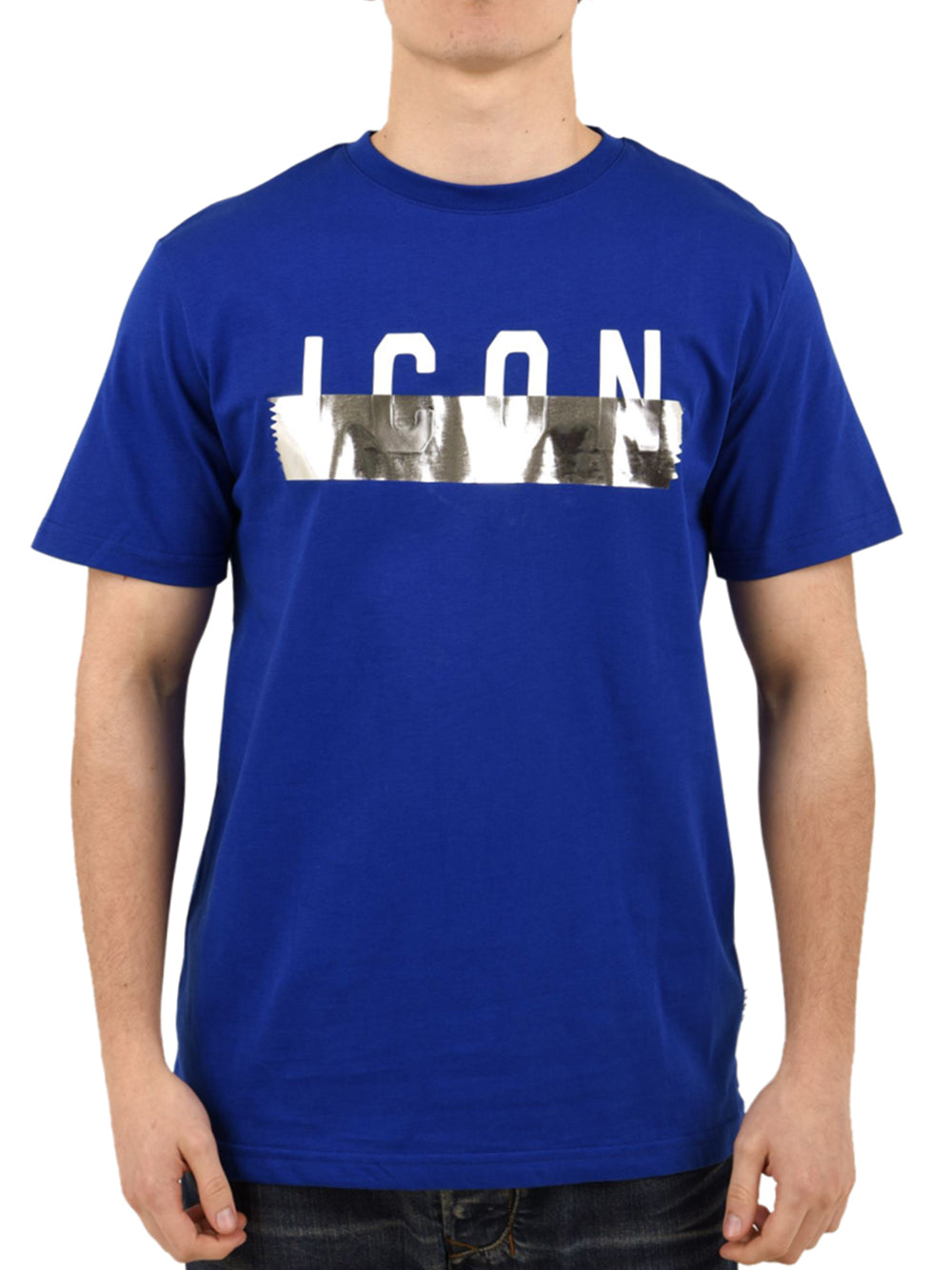 T-shirt con logo scotch ICON Uomo - Blue