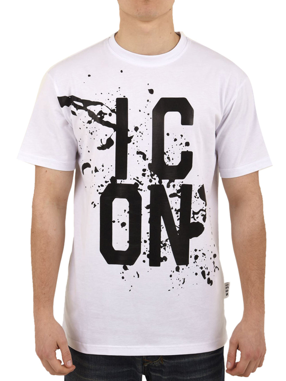 T-shirt con logo new splash ICON Uomo - Bianco