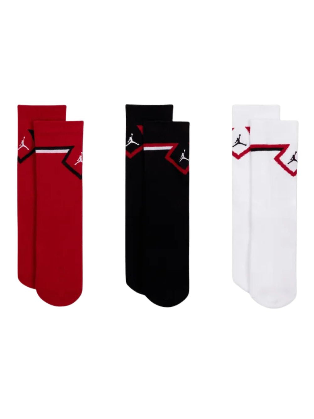 Calzini Jordan diamond conf. 3 paia JORDAN Bambino - Rosso