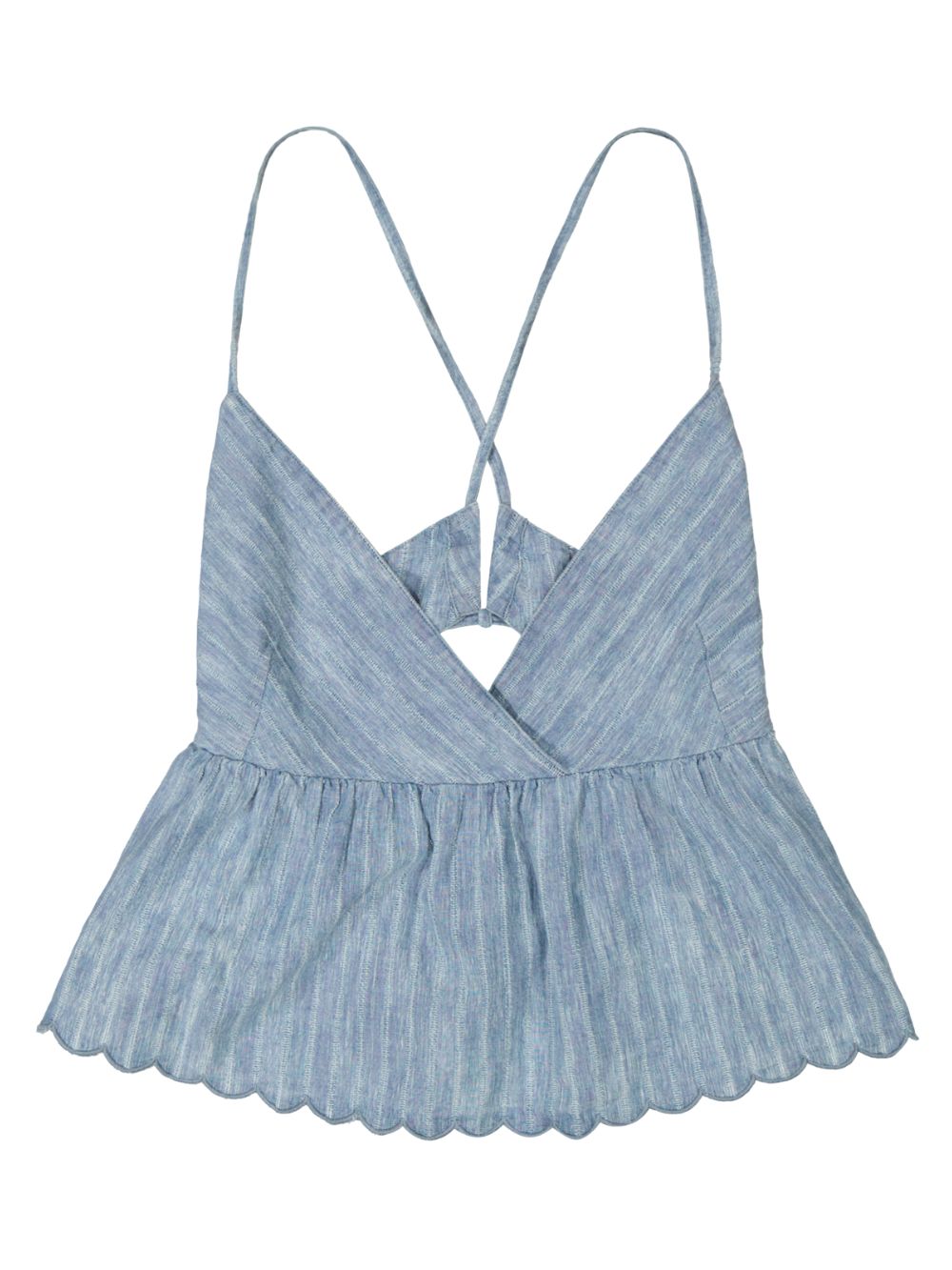 Top peplum cami LEE Donna - Blue