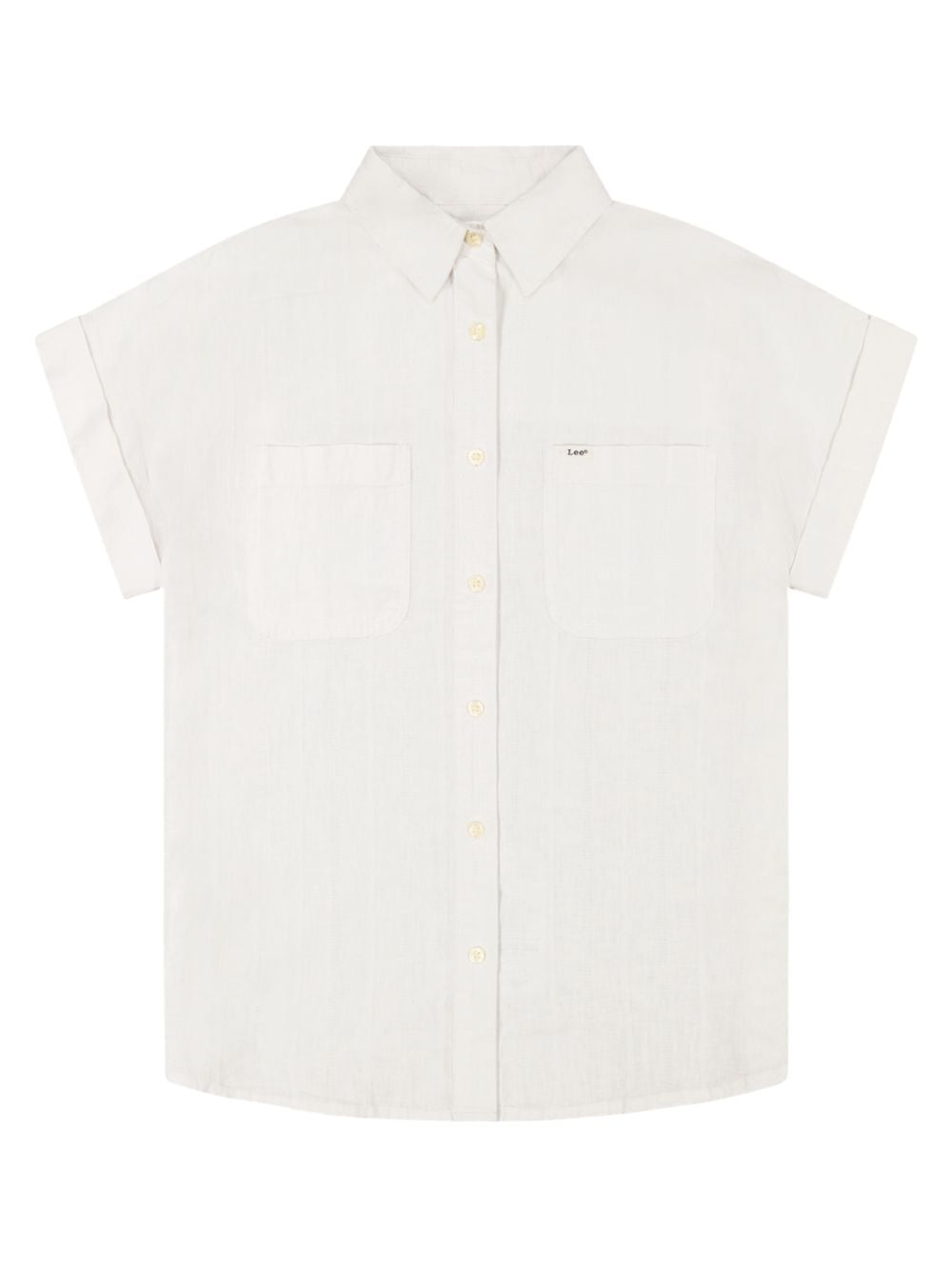 Camicia ss loose utility LEE Donna - Bianco